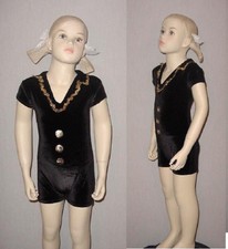 Group Lot of 5 - Child Small - Tuxedo Acro Dance Costume Biketard