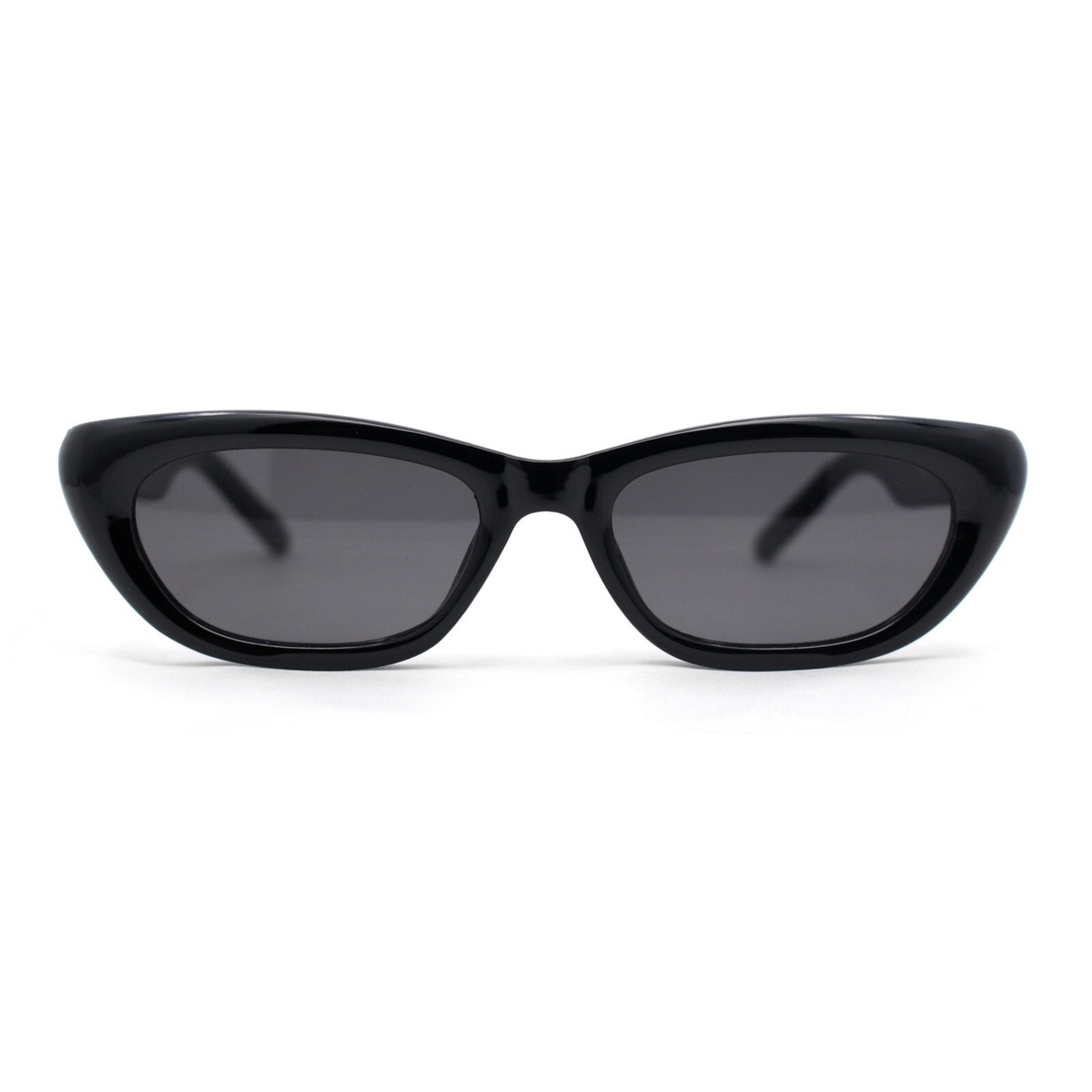Polarized Cat Eye Sunglasses Retro Rectangle Narrow Frame Polarized Sunglasses FEISEDY Polarized Cat Eye Sunglasses  main image 4