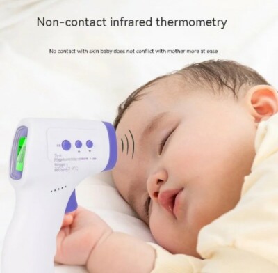 Digital Fieberthermometer Infrarot LCD Thermometer Kontaktlos Stirnthermometer  