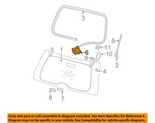 Chrysler Oem 99-04 Grand Cherokee Lift Gate Glass-latch 55136740ab
