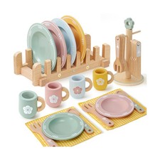 Toyssa Wooden Play Kitchen Accessories Montessori Toys for Toddlers... Fast Ship