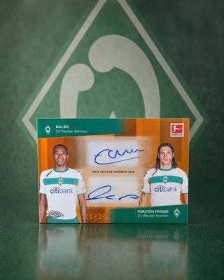 2025-26 Topps Chrome Bundesliga - Dual Autographs Naldo, Torsten Frings / 25