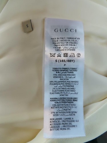 NWT GUCCI Ivory Double G Chain Logo Dress Size S - Picture 3 of 12