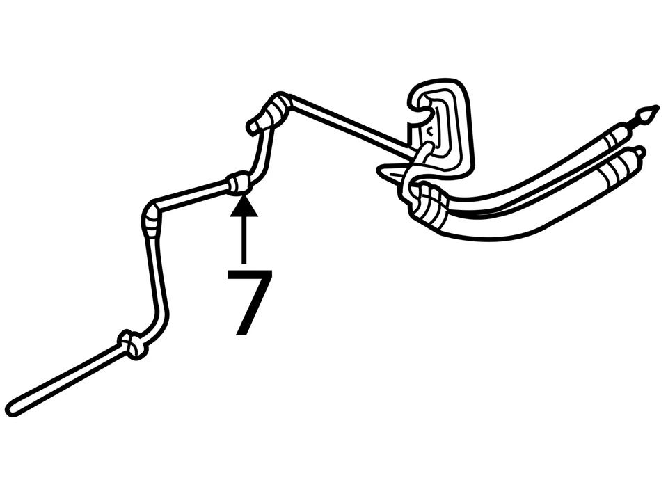 Chrysler Dodge Town & Country Grand Caravan 2005-2007 aire acondicionado línea líquida 5139220AA Foto 4 de 4