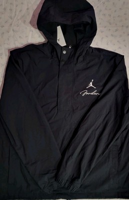 JORDAN MVP ANORAK JACKET BLACK SAIL MEN'S SIZE MEDIUM HF9293 010