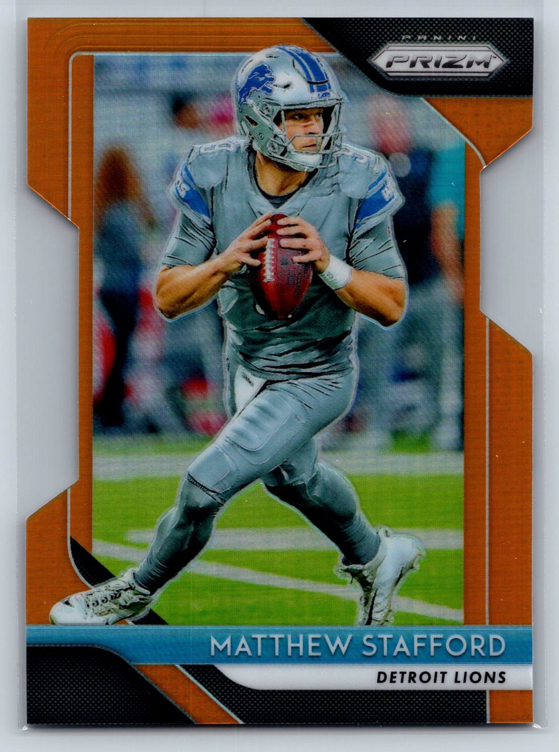 2018 Panini Prizm Matthew Stafford #133 Prizm Orange Die Cut SN/249
