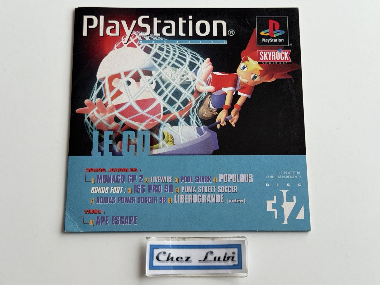 Euro Demo 32 (Ape Escape, Populous, Livewire, ISS Pro 98...) - Promo - PS1 - PAL