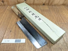 Japanese Chef's Kitchen Knife NAKIRI HAND MADE Vintage Japan 167/310mm LL132