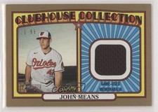 2021 Topps Heritage Clubhouse Collection Relics Gold 3/99 John Means 0ce9