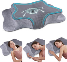 Cervical Neck Pillow for Pain Relief Sleeping, Memory Foam Pillows, Ergonomic Si