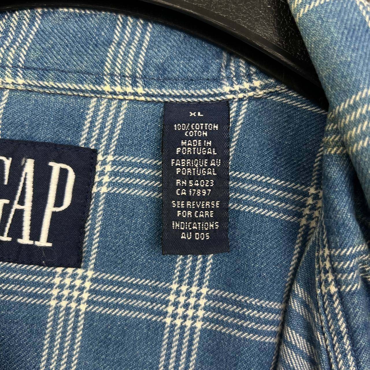 Gap Button Down Shirt Men Extra Large Flannel Pla… - image 6