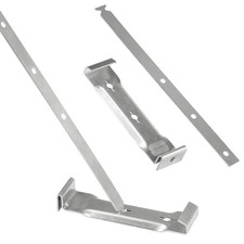 Ypzxola 10 Sets 5" Aluminum Roof Gutter Hanger with Straps,Aluminum Silver