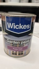 Wickes Garden Paint purple petal colour for wood, stone unglazed ceramics 1ltr