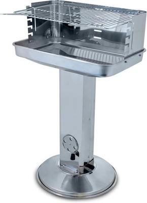 ACTIVA Pisa Charcoal BBQ Grill Stainless Steel Column Grill Adjustable Vent Larg