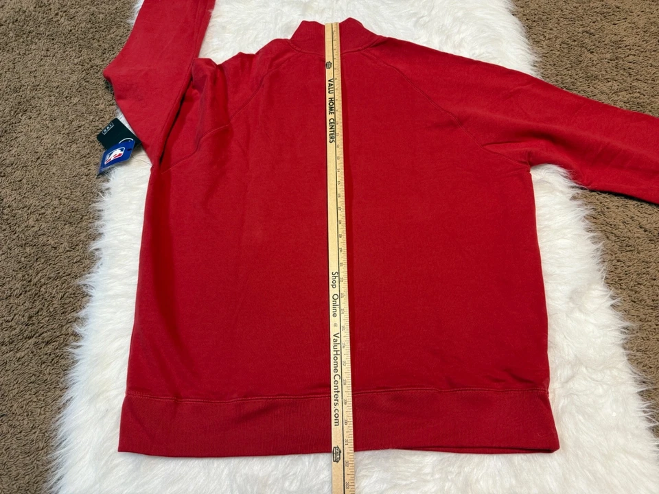 Chicago Bulls 47' 品牌红色 1/4 拉链男式 XL 码运动衫 — 第 4/4 张图片