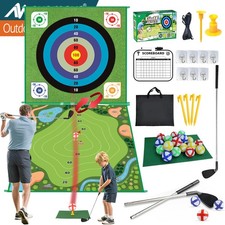 Battle Golf Chipping Game with Hitting Mat for Kids Adults Indoor Outdoor Gifts