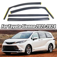 In-Channel For Toyota Sienna 2021-2024 Smoke Deflector Rain Guards Window Visors