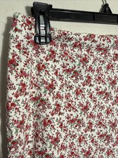 Ralph Lauren Y2K Preppy 2000 Cotton Petit Floral Skirt Tartan Tag Sz6