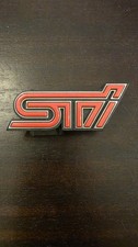 Subaru Sti 18-21 Front Grill Emblem Model Nameplate 93013va320 Oem Wrx Turbo