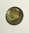 1964 D KENNEDY HALF DOLLAR NATURAL RAINBOW TONED BEAUTY BU-MS