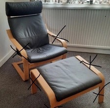 Stool & Chair Cushions Leather IKEA Poang * Read