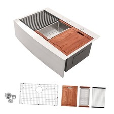 36 Drop in Farmhouse Sink Workstation - 36 22 10 Inch Kitchen Sink Stainless