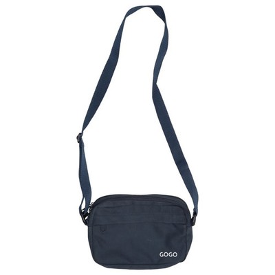 Gogo, Umhängetasche, Unisex (Erwachsene), Blau, Einfarbig, 20, 4, 17 cm #Wrv