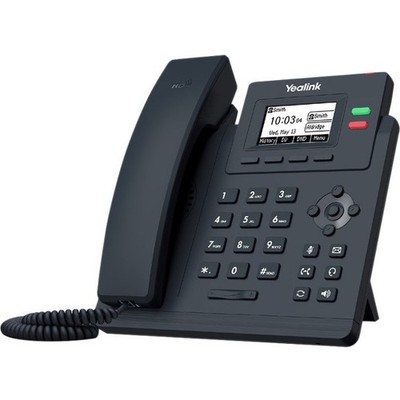 Yealink T31P IP Phone Corded/Cordless Corded Wall Mountable Classic Gray