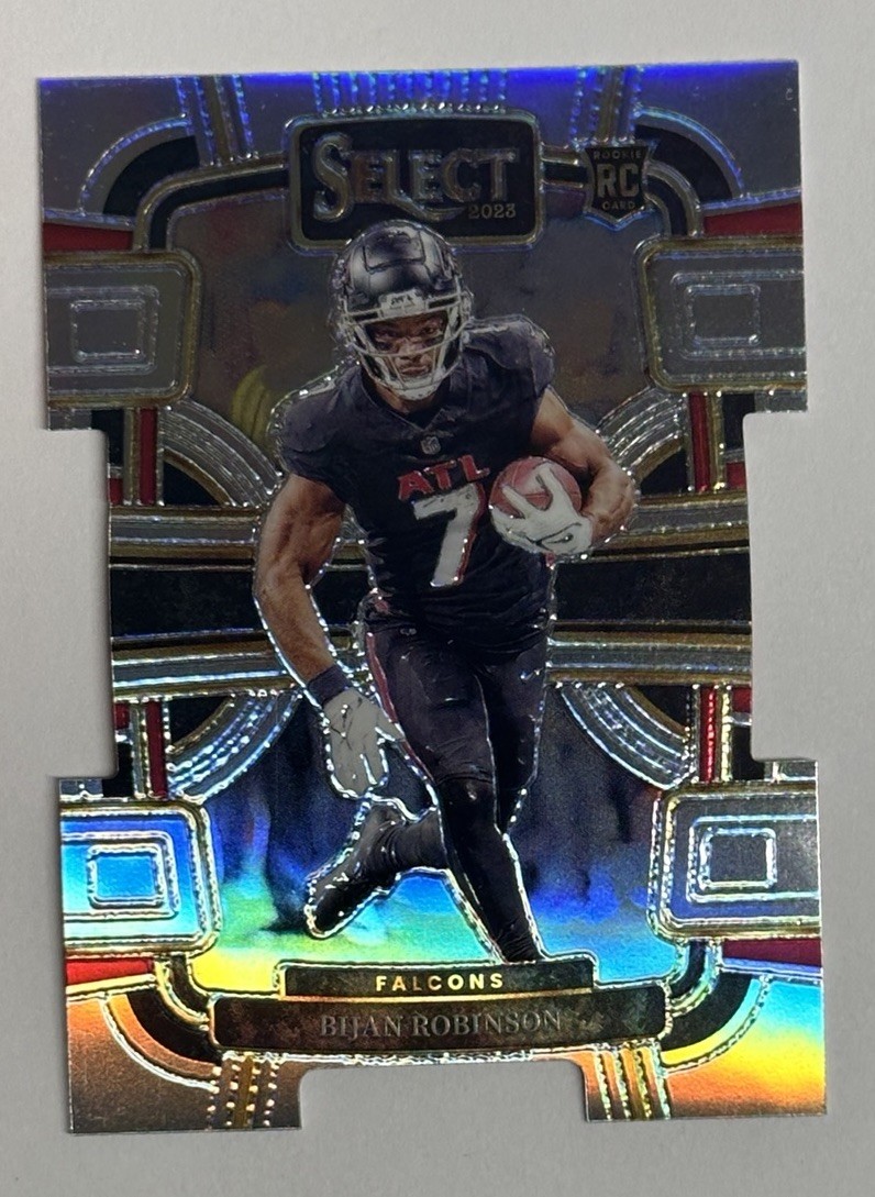 2023 Panini Select Silver Diecut Bijan Robinson Rookie RC #4