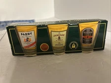 Irish Whiskey Tot Collection Jameson Bushmills John Power & Son  3 shot glasses