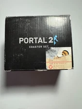 Portal 2 8x Coaster Set Officially Licensed ThinkGeek /Valve/Jinx Rare NEW