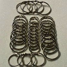 Silver Metal Split Rings Assorted Sizes Jewelry Making Findings
