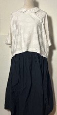 Comme des Garcons White Blouse Embossed Flowe...
