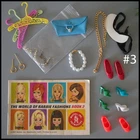 🤩#3 LOT Barbie Friends Shoes Purse Jewelry Accessories Japan Vtg 1960s+🎁