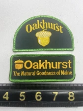Vtg 2 Patches Maine OAKHURST DAIRY (Diary Products & Juices) Patch Lot P003