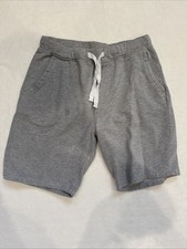 Men  s Shorts Fleece Terry Grey Sz Small