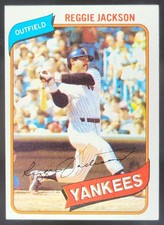 1980 Topps Reggie Jackson #600 New York Yankees TD4