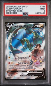rayquaza v pokemon card value Rayquaza V 194