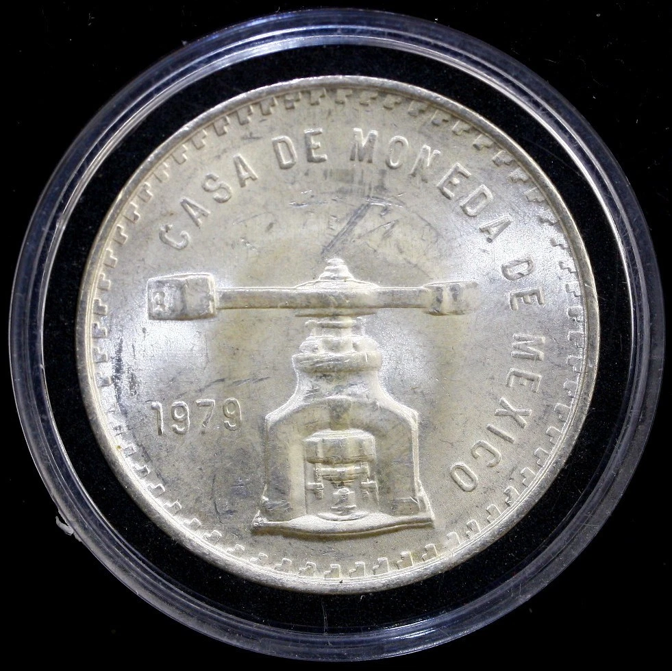1979年 メキシコ 1オンス銀貨 MS63 1979 Mexico Sterling Silver Onza, 1 Ozt - Uncirculated
