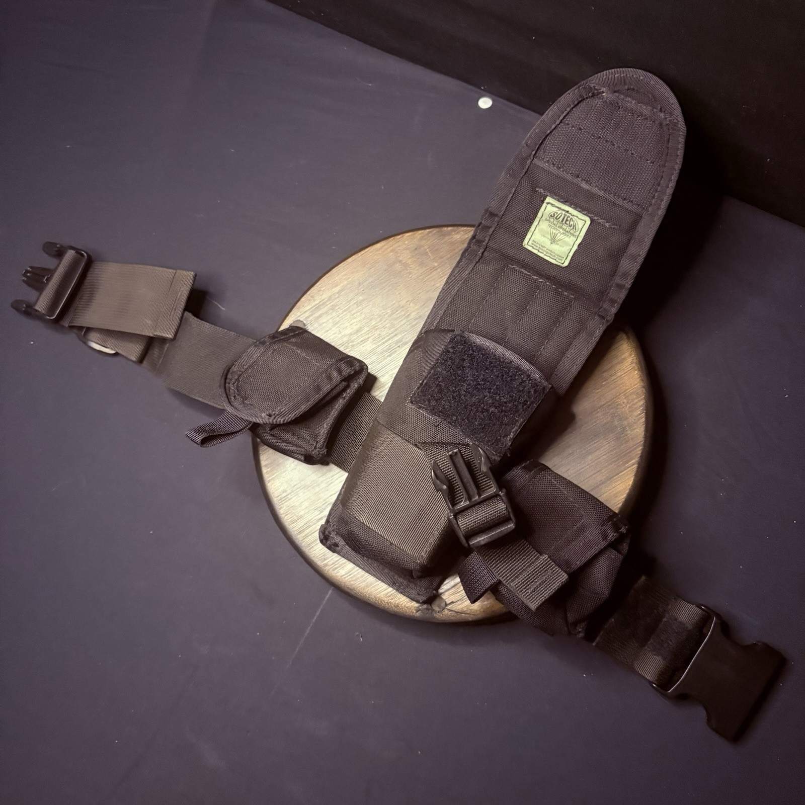 S.O.Tech X26 Taser Thigh Holster w/Belt Loop & Extra Cartridge Pouches (LH&RH)