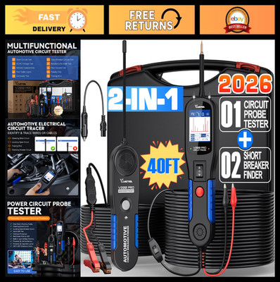 Automotive Circuit Tester & Power Probe Tool - 12/24V Wire Tracer & Breaker Find