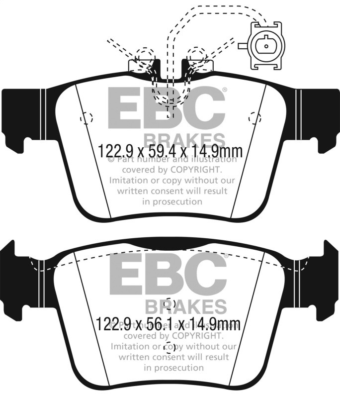 Maserati Ghibli 2017 Rear Brake pad P/N DP32315C
