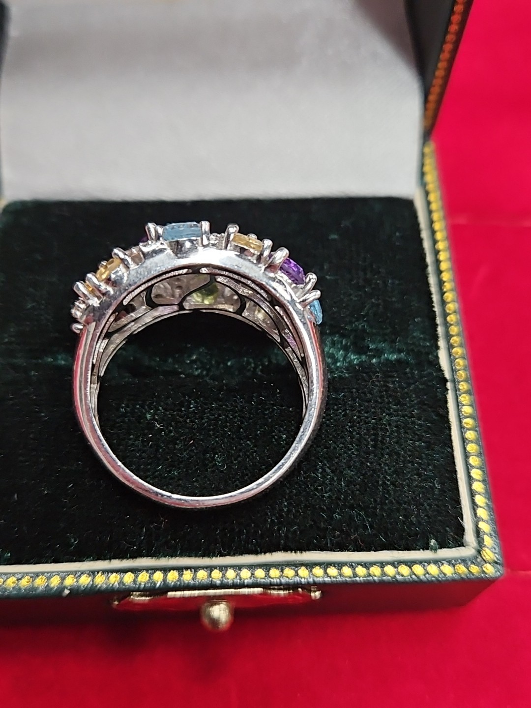 Multi-gemstone statement Ring Crafted in Sterling… - image 5