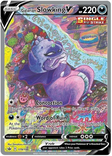Galarian Slowking V (179/198) [Sword & Shield: Chilling Reign] Heavily Played H