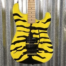 ESP LTD GL-200MT George Lynch Yellow Tiger Stripe Graphic Guitar #2408 Used