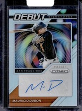 2021 Panini Prizm #DS-MD Mauricio Dubon Debut Signatures Silver Prizm