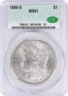 1889-O Morgan Silver Dollar MS61 CACG