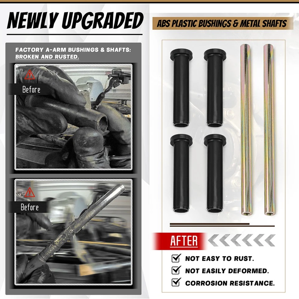 Kit de eje de buje de brazo en A inferior delantero para 96-13 Polaris Trail Blazer 250 330 400  Foto 3 de 4