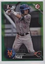 2016 Bowman Draft Draft Picks Green 72/99 Michael Paez #BD-115 r8l