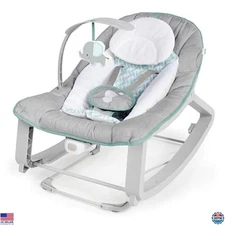 Ingenuity Keep Cozy 3-in-1 Vibrating Baby Bouncer & Rocker for Infants/Toddlers